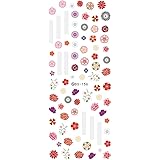 Amazon ネイルシール 古典和花シール Hanyi 280 レッド フラワーネイル 花柄 和柄 和装 浴衣 着物 桜 牡丹 Iro Gel シール ステッカー 通販