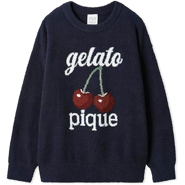 【完売品】gelato pique ジェラピケ チェリージャガードプルオーバー Amazon | [ジェラート ピケ] チェリーJQDプルオーバー PWNT241088