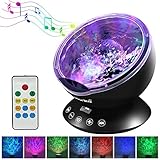 プロジェクター Umiwe 海洋ライト 投影ランプインテリアライトホーム飾りライト リモコン付き USBテーブルランプ 照明モード切替 雰囲気作り 点灯タイミング 回転可能 音楽鑑賞 TFカード オー