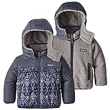 (パタゴニア)patagonia Baby Reversible Tribbles Hoody 61160 Indigo Fish:Navy Blue (IFNV) 4T