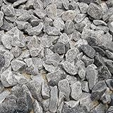 天然石 砕石砂利 3-4cm 100kg スレートグレー (ガーデニングに最適 灰色砂利）
