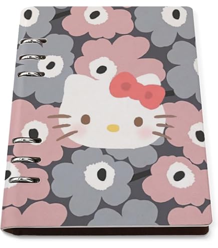 Amazon.co.jp: ハローキティ システム手帳 PU ノートメモ帳 バインダー