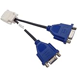 Amazon Co Jp Dms59コネクタ専用 Dvi I変換分岐ケーブル 2分配 パソコン 周辺機器