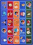 Joy Carpets Kid Essentials Early Childhood Healthy Choices Rug Multicolored 10'9 x 13'2 [並行輸入品]