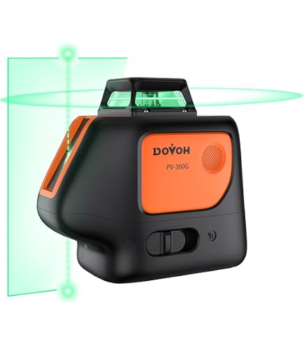 Amazon | DOVOH 12ライン グリーンレーザー水平器 高精度 自動補正