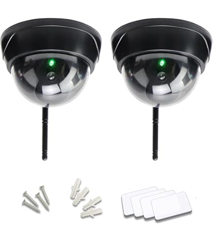 Amazon.co.jp: o-waki ドーム型 ダミー監視カメラ 4個セット フェイク