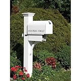 Lazy Hill Farm Designs 999199 Bristol Mailbox Hand Fabricated White, 10-Inch High by 8-Inch Wide by 