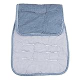 Minene Universal Reversible Pushchair Stroller Pram Buggy Liner Footmuff Cosy toes Car Seat (Blue Sp