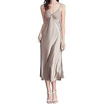 セクシースリットサテンワンピース Amazon | サテンキャミワンピース ロングスリット ドレス