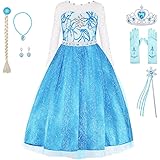[ANONIE] ドレス プリンセス ドレス コスプレ ワンピース キッズコスチューム ガールズ ディズニー姫風ドレス 子供 仮装 诞生日