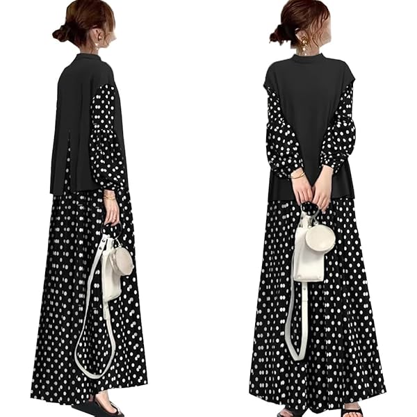 かぐれ　2wayドットワンピース　サイズ1 かぐれ（カグレ）の「『2サイズ展開』ドット2WAYワンピース