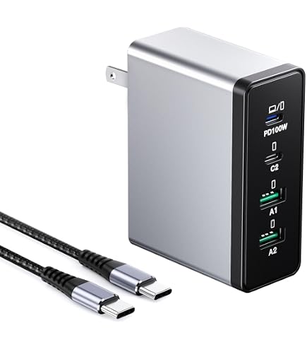 Amazon | 65W USB C充電器 タイプC GaN 急速充電器 4ポート搭載