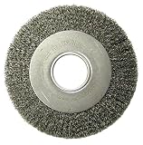 Weiler 6090 Face Crimped Wire Wheel, 8 Medium, 0.06 Steel Fill, 2 Arbor Hole by Weiler