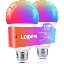 Amazon.co.jp: 【100W形】Lepro AI スマート電球 B3 E26 LED Wi-Fi