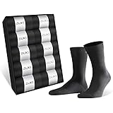 AUKI 靴下 メンズ ビジネス ソックス [吸汗速乾] 抗菌防臭 綿 24-28㎝ 黒 (10足)