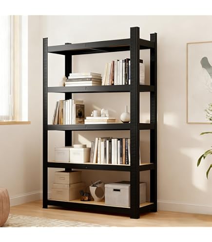 Amazon｜STOOLTOPIA スチールラック 5段 幅90 奥行40 高さ180cm メタル