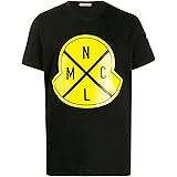 [モンクレール] 65 ブラック イエローロゴ クルーネック 半袖 Tシャツ 8C73620 8390T [並行輸入品]