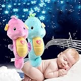 ZJKCソフト素材キュートグローLullaby Seahorse Plush Ocean Wonders Soothe andグローMusical Seahorse Stuffed Plush Sea
