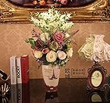 BAGEHUA セラミック装飾装飾的な花のバラの花のシミュレーション全体的な花柄の部屋の装飾花スーツ、花