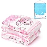 LittleForBig大人用オムツパンツ 可愛い絵柄【ベビーうさぎ】消える花印 ピンクおむつ 2枚入 M