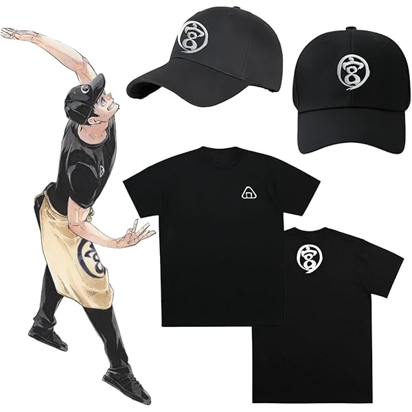 Amazon | [タシュ] 2024 ハイキュー！！Tシャツ コスプレ帽子 宮治