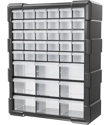 Amazon.co.jp: Vifpyパーツキャビネット、引き出し式、プラスチック