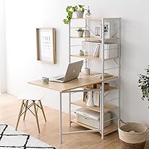 エア・リゾーム ラック シェルフ テーブル TABLES ナチュラル×ホワイト Amazon.co.jp: Air Resome Rack Shelf Open Shelf Table Stylish