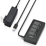 エレコム USB3.0 ハブ 4ポート ACアダプタ付 セルフ/バス両対応 マグネット付 電源スイッチ ブラック U3H-S409SBK