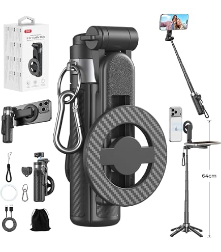 Amazon | ShiftCam SnapStand Mini - ビデオ自撮り棒と磁気三脚