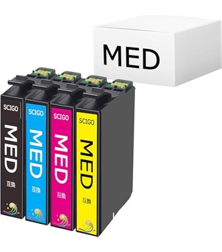 Amazon.co.jp: MED-4CL エプソン用 インク MED メダマヤキ EW-056A EW