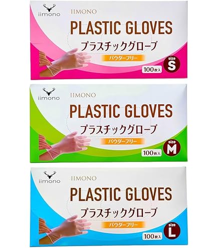 【新品未開封】リフレ　プラスチック手袋（粉付）Ｌサイズ　100枚入×10箱 プラスチック手袋粉付き | リフレ
