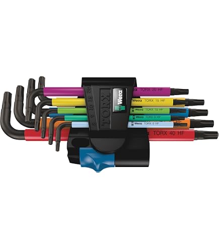 Toolant Torx-Schraubenschlüssel-Set 13-teilig – T6 Bis T50, Extra Lange L-Form, Mit Farbcodierten Griffhülsen