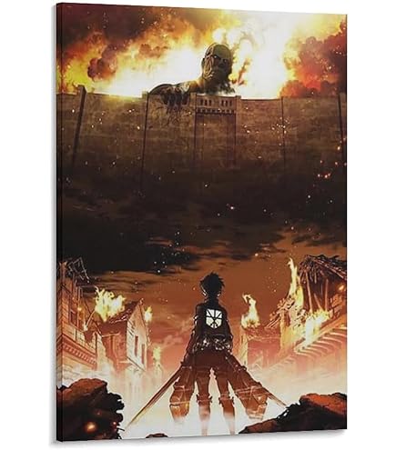 Amazon.co.jp: リヴァイ・アッカーマン進撃の巨人絵画壁アート