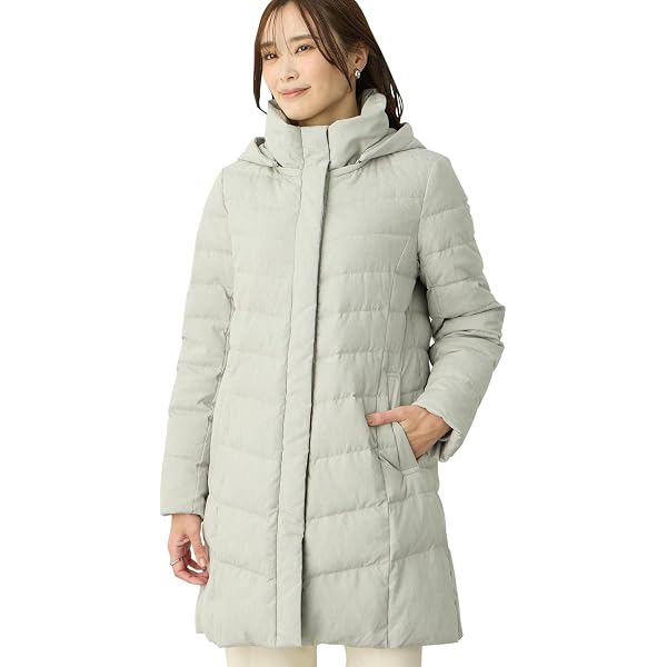Amazon | [ナノ・ユニバース] 撥水加工 フード ロング ダウンコート