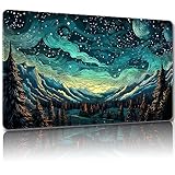 Malqiqi プレイマット MTG用 無料収納バッグ付き ゲームマット 24 x 14インチ カード用TCG ボードゲームマット マウスパッド デスクマット (レギュラー、マジックマット1)