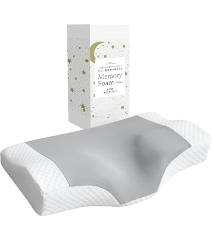 Amazon｜デリラ枕 | 頸部メモリーフォームサイド、背中、うつ伏せ枕