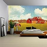 wall26 – 自己粘着壁紙大壁壁画シリーズ 100"x144" WMR-WP-X-C441-100x24x6