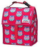 High Quality Freezable Lunch Bag with Zip Closure, Owls