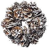 あまの クリスマス飾り 天然素材 パインコーンリースS 直径17cm MLF-0122
