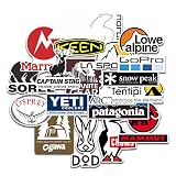 For ステッカー 20枚セット アウトドア キャンプスポーツタイドブランド シール 防水 おしゃれ DIY ステッカー 自転車 ヘルメット パソコン スーツケース 手帳 車 オートバイ適用 (Q)
