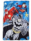 Justice League Micro Raschel Blanket - 160cm X 230cm