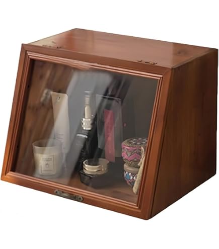 木製アンティークキャビネット　ガラス扉　ヴィンテージ　レトロ　ショーケース　収納 Amazon.co.jp: アンティーク キャビネット ガラスケース ディスプレイ