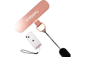 【モノマガジン掲載・NHKおはよう日本出演】 ストラッパー Strapper (ピンクゴールド) スマホ ストラップ 落下防止 携帯ストラップ リストストラップ