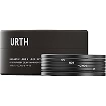Urth 58mm 磁気UV + 円偏光 (CPL) レンズフィルター (プラス+) Amazon | Urth 40mm 磁気UV, 円偏光 (CPL), ND8, ND1000レンズ