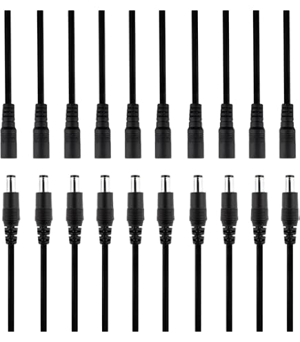 YINETTECH 50pcs Prise Montage DC 5.5x2.1mm 3 Broches - Connecteur Alimentation PCB Pour MP3 MP4