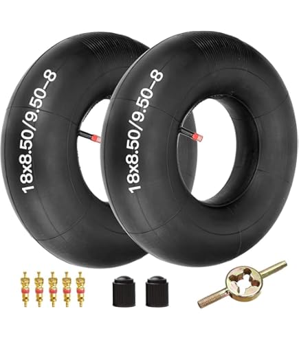 20x8.00-8 Inner Tubes – Heavy Duty Cart Tires, 4-Pack, Rubber, Black - View #3