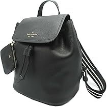 極美品！！　ケイトスペードニューヨーク　レザー　ナイロン　リュック　黒　ブラック kate spade NEW YORK ケイトスペード バッグ リュック WKR00574