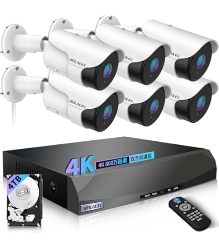 Amazon.co.jp: 【500万画素+増設用】 ANRAN 防犯カメラセット増設用