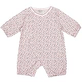 アスナロ（つなぎ・セットアップ） カバーオール 子供 女児 国産 小花柄 ロンパース ぷちオール60 ピンク