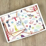 今治タオル もり ベビーギフト isso ecco 化粧箱 手提げ袋 ラッピング込 (フェイスタオルセット, イエロー)